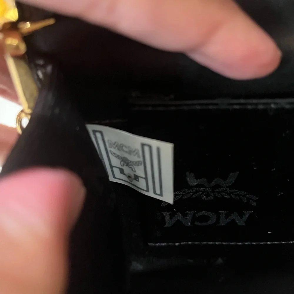 MCM Patent Sling Bag - Picture 12 of 15